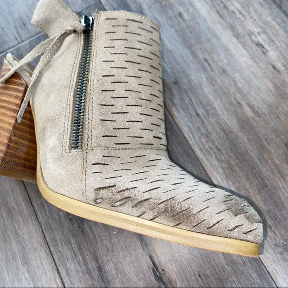 Gunmetal devyn‎ shoes booties perforated - Picture 7 of 10